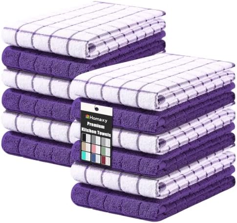 Homaxy Large Premium Cotton Kitchen Towels 16"x 28", 12 Pack by Homaxy