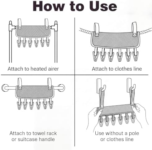 Travel Clothes Drying Hanger for Heated Clothes Airer & Clothes Drying Rack - Image 7