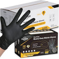 TitanFlex Heavy Duty Black Industrial Nitrile Gloves by TitanFlexDisposableGloves