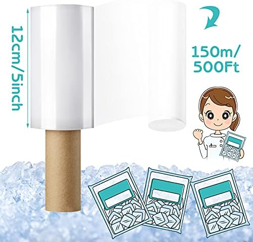 Outus 5" x 500ft Clear Stretch Wrap Film - Image 3