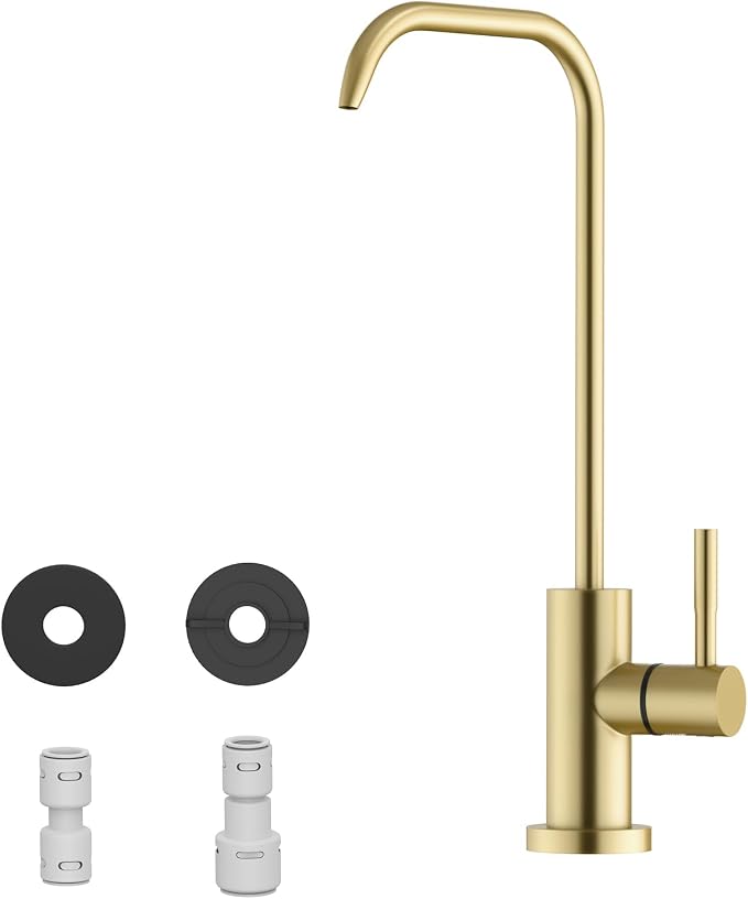 WEWE Water Filter Faucet for RO System, Non-Air Gap, 360° Swivel, Fits RO by WEWE