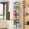 Delamu Pantry Door Organizer, Adjustable Metal Over the Door Pantry Organizer by DELAMU