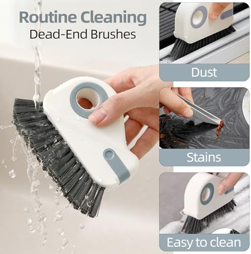 2 in 1 Groove Cleaning Brush, Grout Cleaner Tool & Multifunction Window Track - Image 5