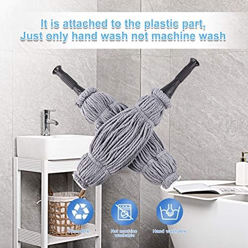 Eyliden Mop with 2 Reusable Microfiber Heads, Easy Wringing Twist Mop - Image 5