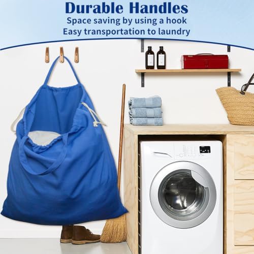 Laundry Bag with Handles & Drawstring Closure, XXL 40"Wx35"H, 1 Pack - Image 4