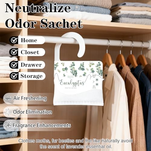 13 PCS Eucalyptus Scented Sachets, Long Lasting Hanging Air Freshener Bags - Image 3