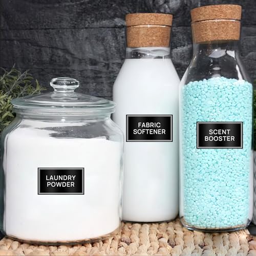 HVSWLY 64 PCS Laundry Labels for Jars, Minimalist Laundry Room and Bathroom - Image 7