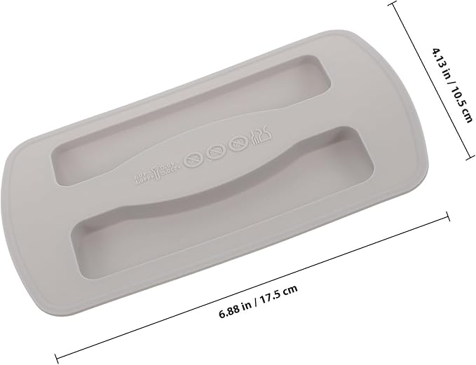 Toaster Lid Cover Replacement Silicone Breakfast 2 Slices Bread Machine Cover Electric Toaster Upper for Machine Part Accessories(grey)
