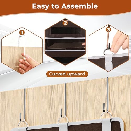 2 Pack 5 Tier Over the Door Organizer - Image 6