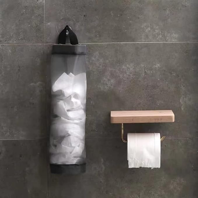 Plastic Bag Holder, Mesh Grocery Bag Holder Hanging Storage Bag Dispenser - Image 7