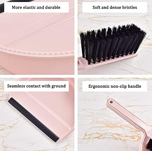 Small Mini Broom & Pink Dustpan Set - Image 5