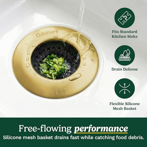 Cuisinart Sink Drain Strainer & Suction Cup Sponge Holder, 2-Piece Set - Image 3