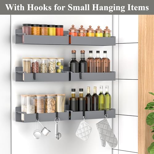 HuggieGems 6 Pack Magnetic Spice Rack Organizer - Image 2