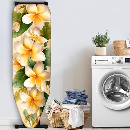 Nuxovilar Yellow White Floral Ironing Board Cover 15x54 Polyester - Image 3