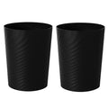 Plastic Small Bathroom Trash Can Wastebasket Garbage Can, 2 Pack | Sturdy-Easy by UUJOLY