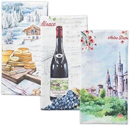 Maison d' Hermine Kitchen Towels Set of 3 Reusable 100% Cotton 27.50" x 20" by MaisondHermine