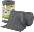 Microfiber Cleaning Cloths Roll 75 Pack 12x12 Inch Lint Free by SOOWASH