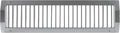 Repa Market 21" x 5" Inch Air Grille for Round Spiral Ducts - Adjustable Single Louvre Blade - Galvanized Ventilation Cover - Side Fit Round Surface Canal Ducting from 9.84" to 35.43" Inches