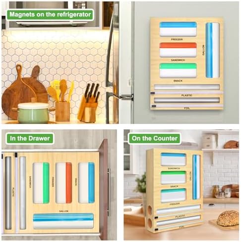 MSJGA Magnetic Food Bag Storage Organizer - Image 4