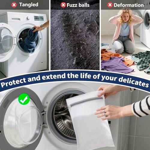 150L Laundry Bag Backpack with 3 Sizes Mesh Wash Bags and Shoulder Straps - Image 5