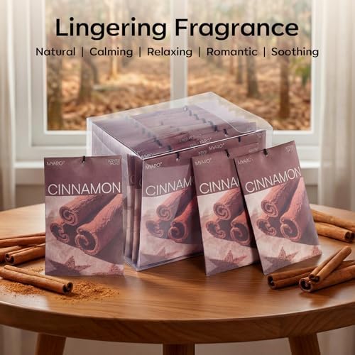 MYARO 20Pcs Cinnamon Scented Sachets, Closet Deodorizer Car Air Freshener - Image 6