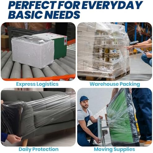 ADHES Heavy Duty Shrink Wrap Roll, Stretch Wrap Stretch Film - Image 6