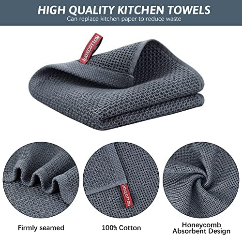 Nialnant 6 Pack Kitchen Towels 100% Cotton Waffle Weave - Image 3