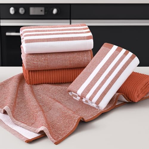 Homaxy Cotton 380 GSM Premium Kitchen Towels, 6 Pack - Image 5