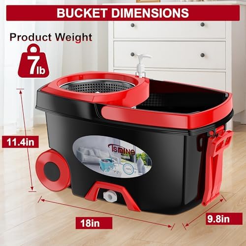 FunClean Large Spin Mop Bucket Set - Image 5