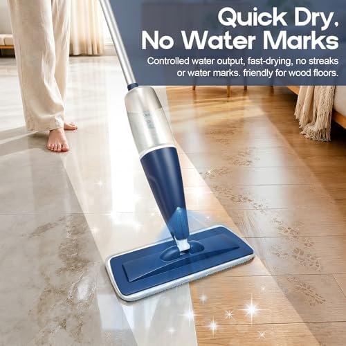 CLDREAM Microfiber Spray Mop for Hardwood Tile Floors Dust Cleaning - Image 2