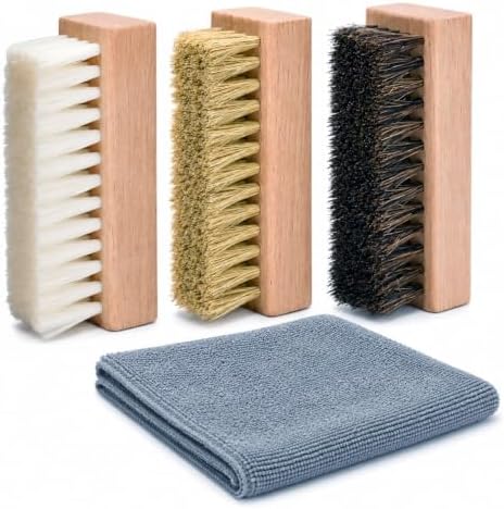 3 Small Shoe Cleaning Brush Set, Boots Sneaker Shoes Cleaner by Unknown