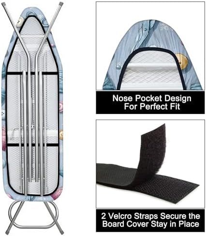 Ironing Board Cover 15"x54", Standard Ironing Board Replacement Cover, Easy Fit - Image 3