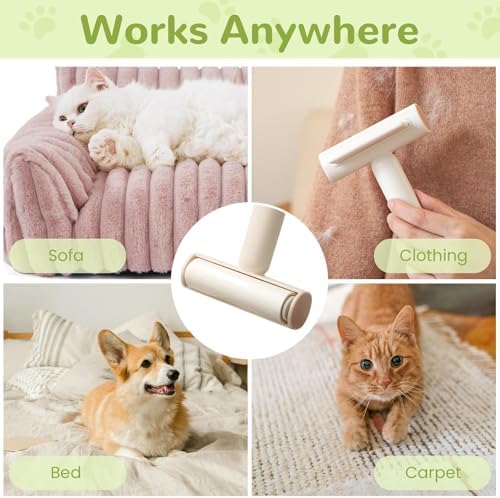 3 in 1 Portable Lint Roller, Pet Deshedding Brush - Image 3