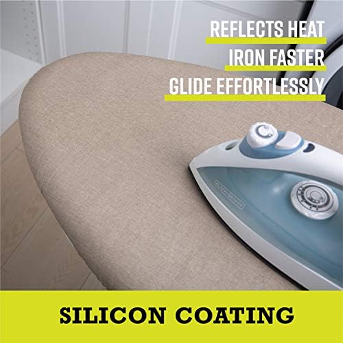 Simplify Scorch Resistant Silicone Coated Ironing Board Padded Cover - Image 3