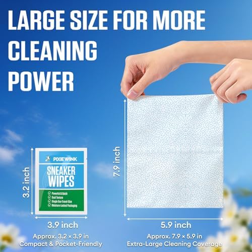 Sneaker Cleaning Wipes, Dual-Sided Instant Shoe Cleaner Wipes - Image 5