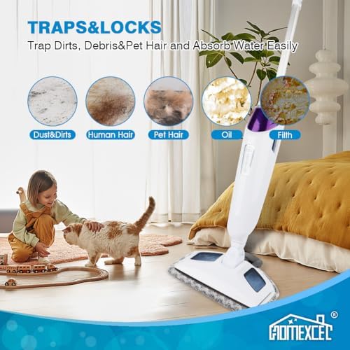 HOMEXCEL 4 Pack Steam Mop Replacement Pads Compatible - Image 4