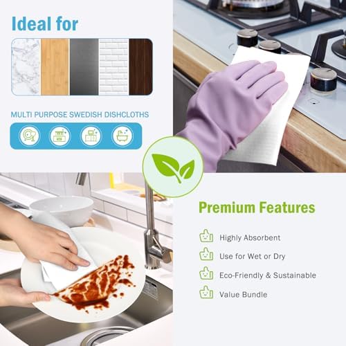 AIDEA Swedish Dishcloths for Kitchen, Reusable Paper Towels - Image 6