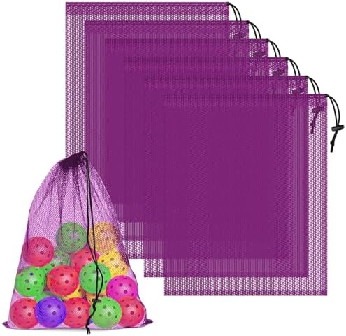 6 Pack Mesh Drawstring Bags by COIDEA
