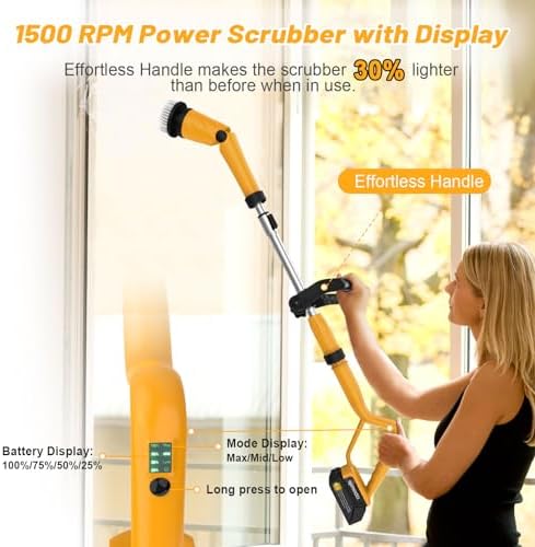 Qimedo 1500 RPM Electric Spin Scrubber - Image 4
