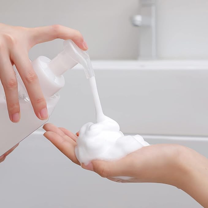 UUJOLY Foaming Soap Dispenser 1L Refillable Plastic Pump Bottle - Image 2