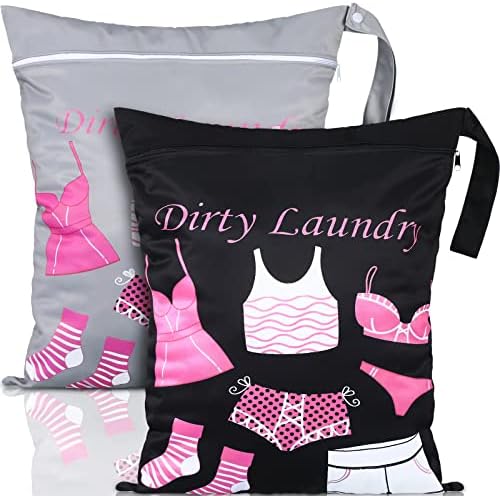 Shappy 2 Pack Wet Dry Bag Travel Laundry Waterproof, Dress Style by Shappy