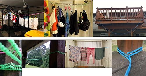 2 Pack Nylon Clothesline Windproof Clothes Drying Rope Travel Clothes Line - Image 5