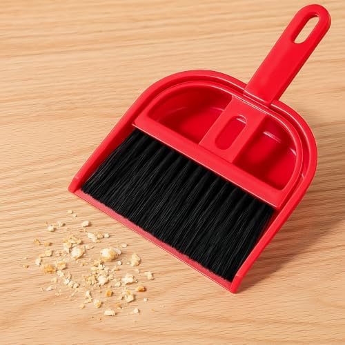 Mini Dustpan and Brush Set, Compact Desktop Cleaning Kit - Image 2