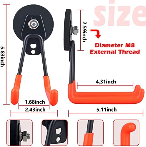 ULIBERMAGNET Magnetic Power Tool Organizer, Cordless Drill Garage Hook Heavy - Image 4