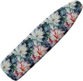 Oil Painting Iris Flowers Ironing Board Cover-15x 54 White Pink Iris Flower by Daulesho