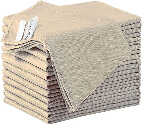 Puomue 12 Pack Microfiber Glass Cleaning Cloth, 12 Inch x 16 Inch, Lint Free by Puomue