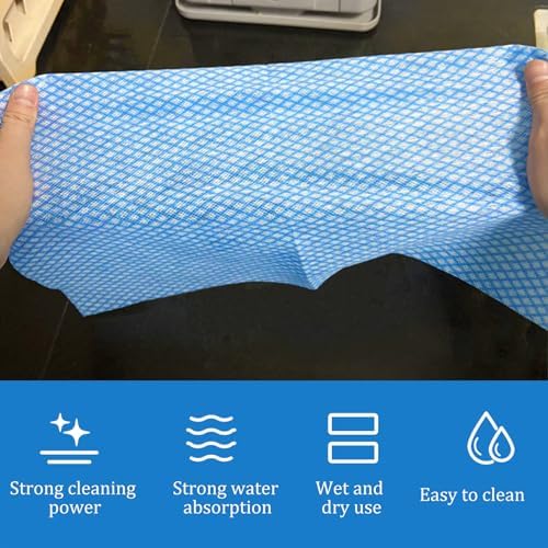 Kitchen Cleaning Cloths, Disposable Red Towels, Large Size 50 Pack - Image 3
