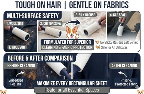 Extra Sticky Lint Roller, Pet Hair - Image 4
