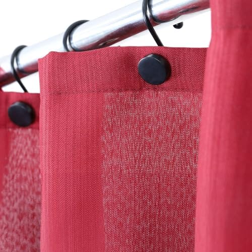 Matte Black Shower Curtain Hooks: Rust Proof Metal Curtain Rings - Image 6