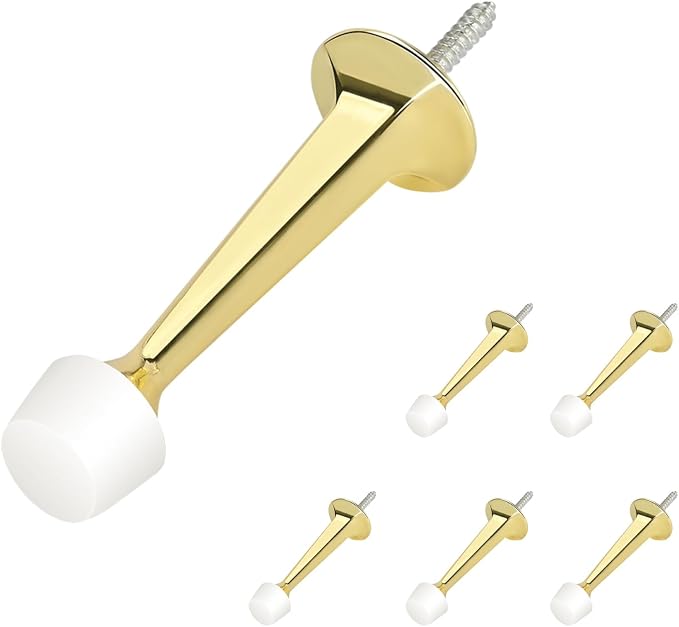 HOMOTEK 6 Pack Heavy Duty Solid Rigid Door Stop by HOMOTEK